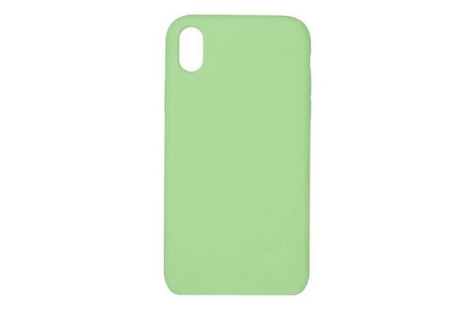 Чехол для iPhone ХS (5.8) Silicone Case Soft Touch (светло-зеленый) 50