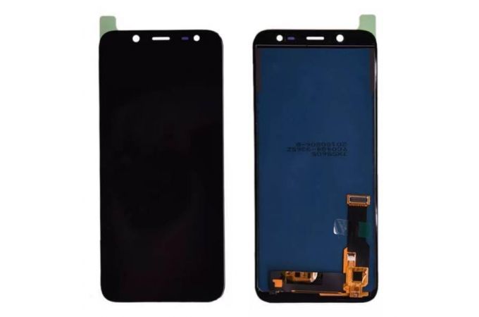 Дисплей для Samsung J600F Galaxy J6 (2018) в сборе с тачскрином (черный) Incell