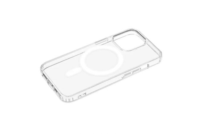 Чехол для iPhone 14 (6.1) с силиконовым бампером MagSafe (прозрачный)