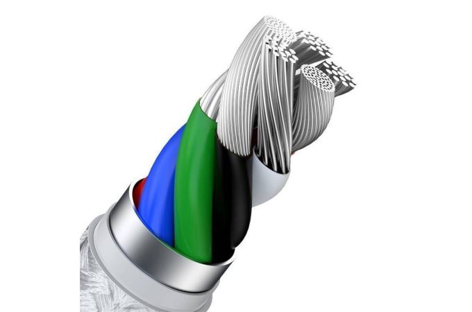 Кабель USB Type-C - Lightning BASEUS Cafule 20W (белый) 2м