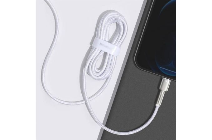 Кабель USB Type-C - Lightning BASEUS Cafule 20W (белый) 2м