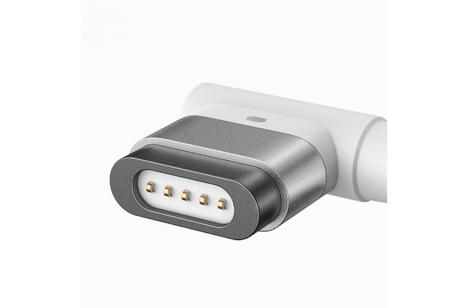 Кабель для зарядки MacBook USB-C BASEUS Zinc Magnetic Series iP Laptop, Type-C - L-shaped, 60W, 2 м, белый