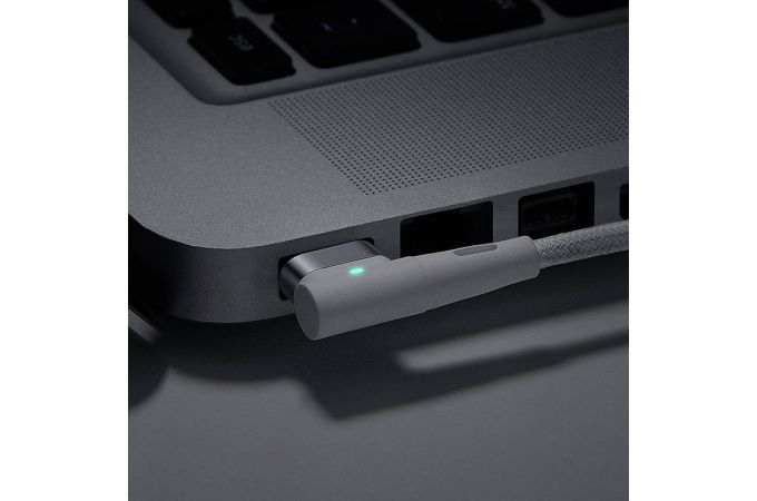 Кабель для зарядки MacBook USB-C BASEUS Zinc Magnetic Series iP Laptop, Type-C - L-shaped, 60W, 2 м, белый