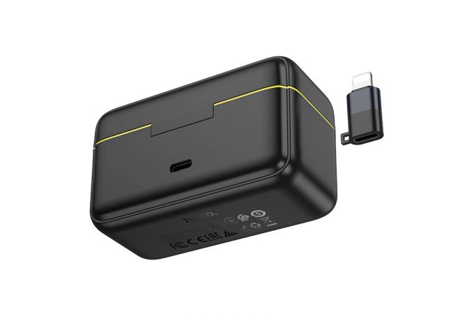 Микрофон магнитный беспроводной HOCO L17 петличный (iP/Type-C) (черный)