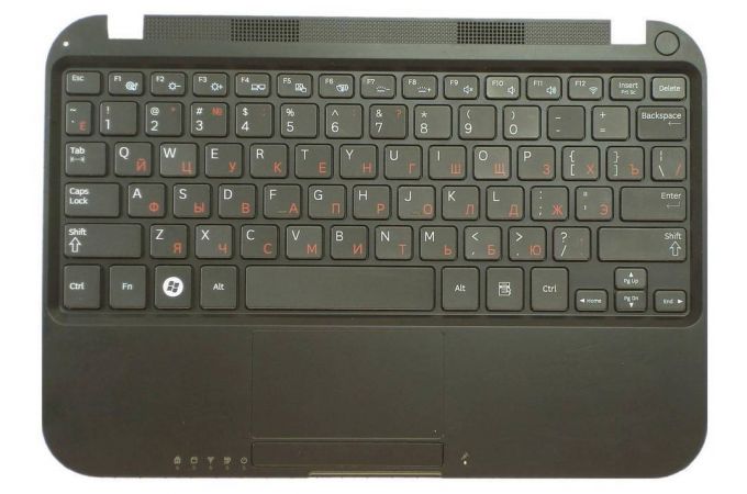 Клавиатура для ноутбука Samsung NS310 черная топ-панель