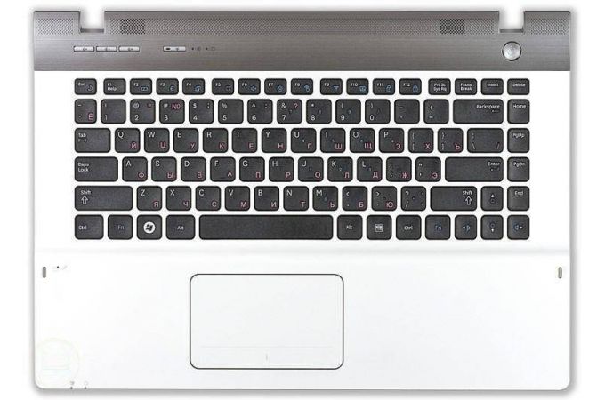 Клавиатура для ноутбука Samsung P330 серая топ-панель