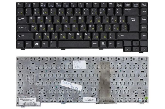 Клавиатура для ноутбука Fujitsu Amilo D1840 D1845 A1630 черная