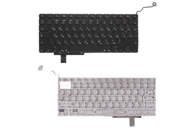 Клавиатура для ноутбука Apple Macbook A1297 черная, большой Enter