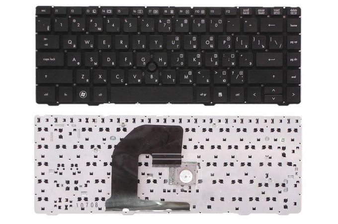 Клавиатура для ноутбука HP EliteBook 8460P ProBook 6460B 6465B черная с указателем