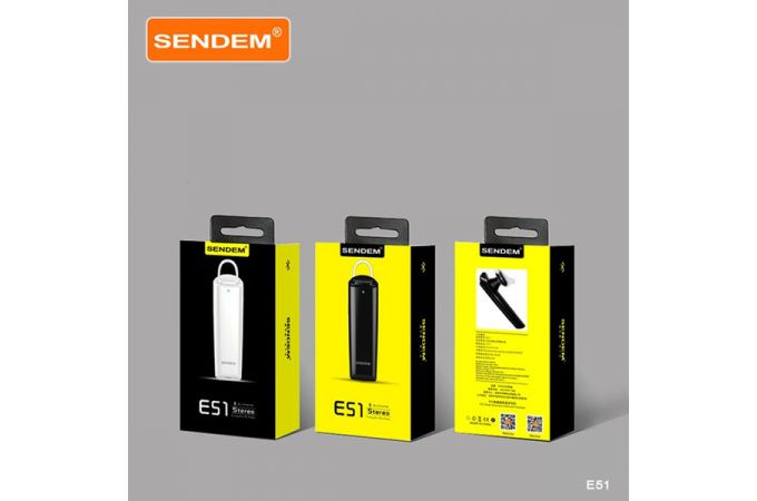 Bluetooth гарнитура SENDEM E51 (черный)