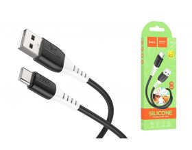 Кабель USB - USB Type-C HOCO X82 силиконовый (черный) 1м