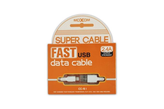 Кабель USB - Lightning MOXOM CC-51 (белый)