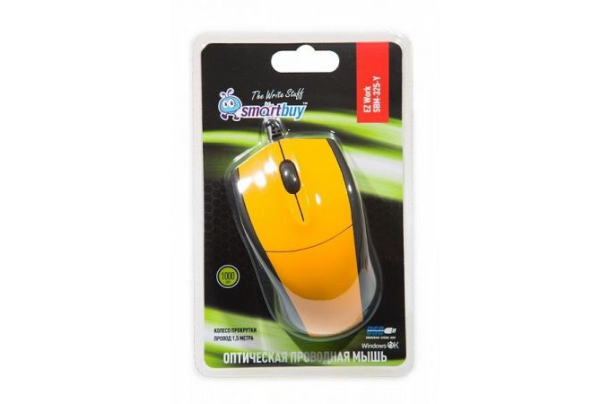 Мышь проводная Smartbuy ONE 325 (SBM-325-Y) (желтый)