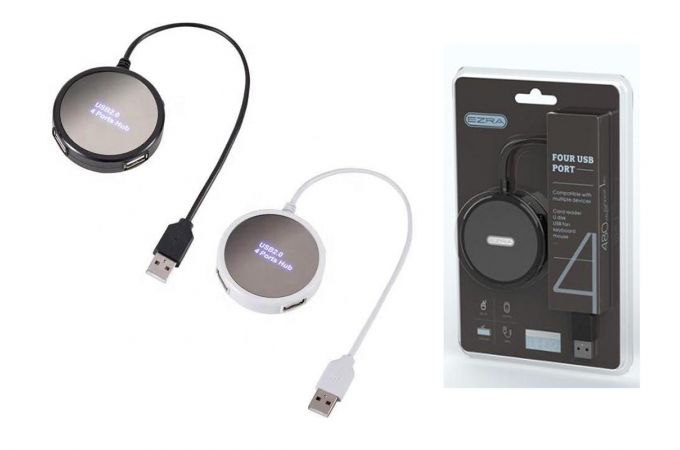 Разветвитель USB HUB EZRA UH02 USB 2.0 (4 USB)