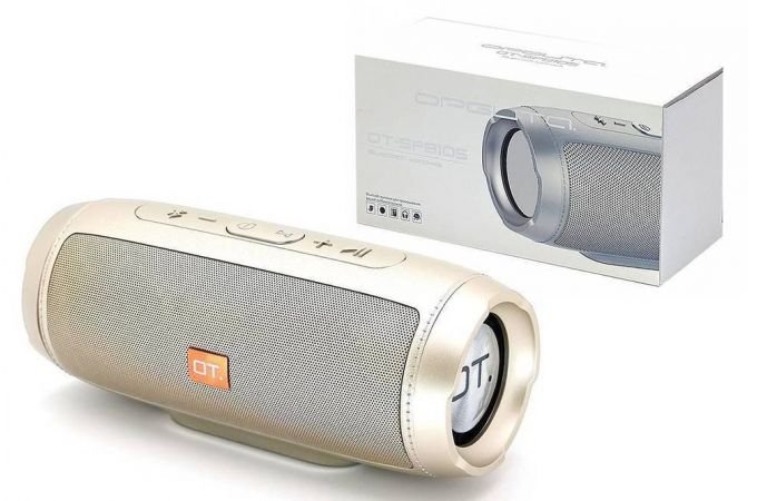 Портативная беспроводная колонка Орбита OT-SPB105 (золотистый)