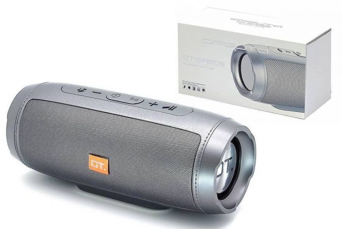 Портативная беспроводная колонка Орбита OT-SPB105 (серый)