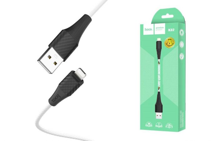 Кабель USB - Lightning HOCO X32, 2A (белый) 1м