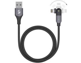 Кабель USB Type-C - Lightning Deppa (72326) USB-C - Apple 8-pin (черный) 1,2м