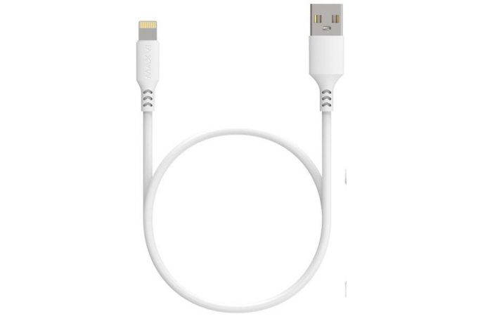 Кабель USB - Lightning Maxvi (MC-A03) Apple 8-pin 2A (белый) 1м