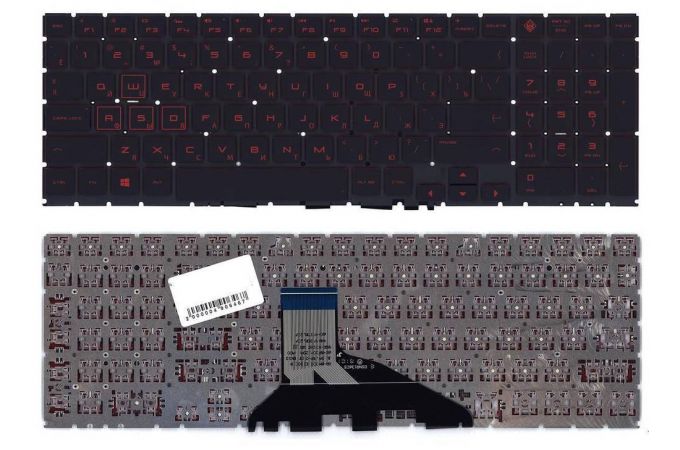 Клавиатура для ноутбука HP Omen 15-dc0000tx 15-dc0001tx 15-dc0002tx черная с подсветкой