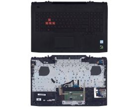Клавиатура для ноутбука HP Omen 17-AN топкейс красный шрифт