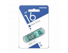 Флешка USB 2.0 Smartbuy 16GB Glossy series Green (SB16GBGS-G)