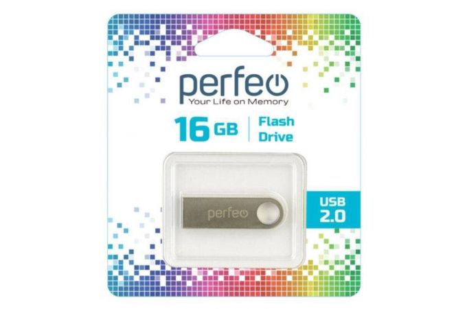 Флешка USB 2.0 Perfeo USB 16GB M07 Metal Series