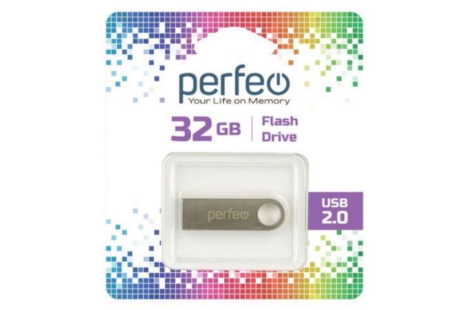 Флешка USB 2.0 Perfeo USB 32GB M07 Metal Series