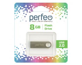 Флешка USB 2.0 Perfeo USB 8GB M07 Metal Series