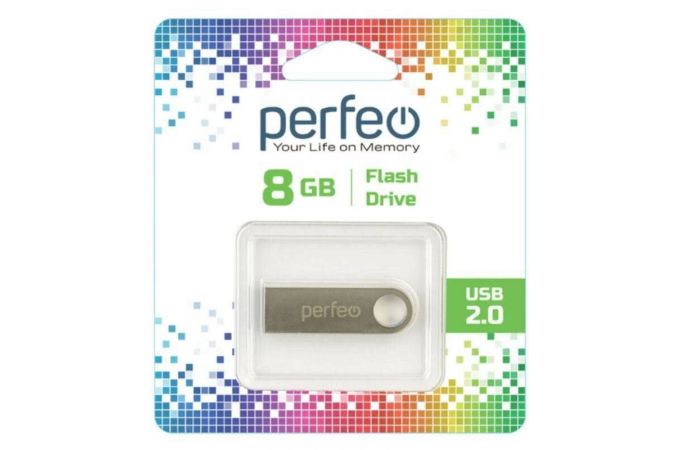 Флешка USB 2.0 Perfeo USB 8GB M07 Metal Series
