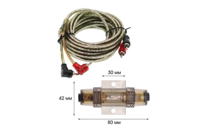 Набор кабелей для автоакустики TDS TS-CAD04 (5м, 6GA)