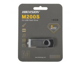 USB флеш накопитель 16 Gb Hikvision M200S USB 3.0 черный/серебристый поворотный /HS-USB-M200S 16G U3