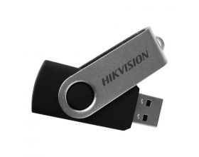 USB флеш накопитель_128 Gb Hikvision M200S USB 3.0 черный/серебристый поворотный  / HS-USB-M200S 128G