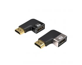 Переходник HDMI (мама - папа) угловой правый V2.1