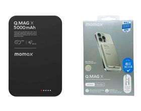 Универсальный дополнительный аккумулятор Power Bank Momax Q.Mag X 5000 mAh IP116A (Black)