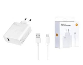 Сетевое зарядное устройство USB + кабель Type-C Xiaomi Redmi 120W (orig.) (белый)