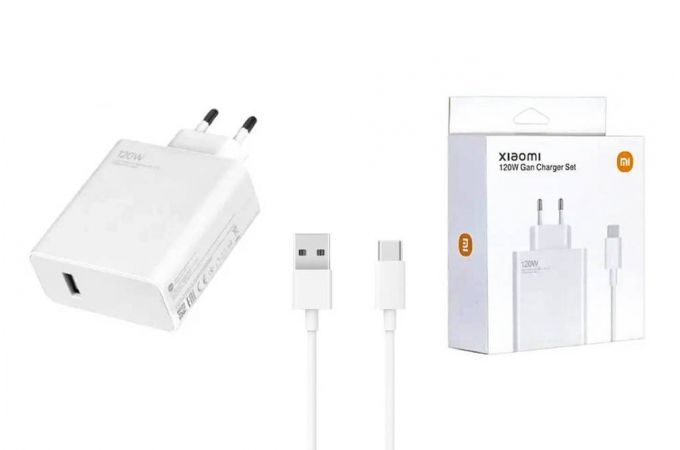 Сетевое зарядное устройство USB + кабель Type-C Xiaomi Redmi 120W (orig.) (белый)