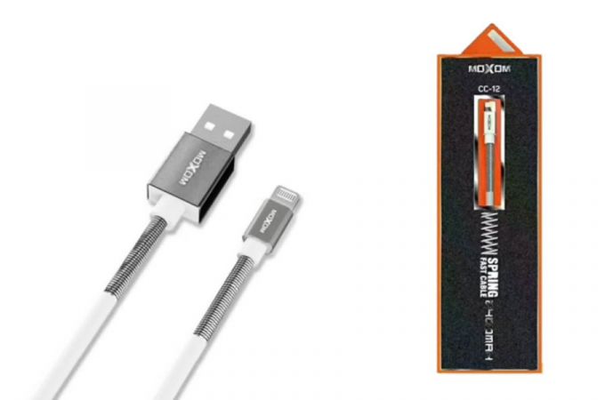 Кабель USB - USB Type-C MOXOM в блистере CC-12 (белый)