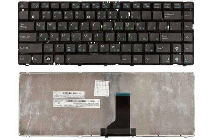 Клавиатура для ноутбука Asus K42, UL30, U32 черная, с рамкой