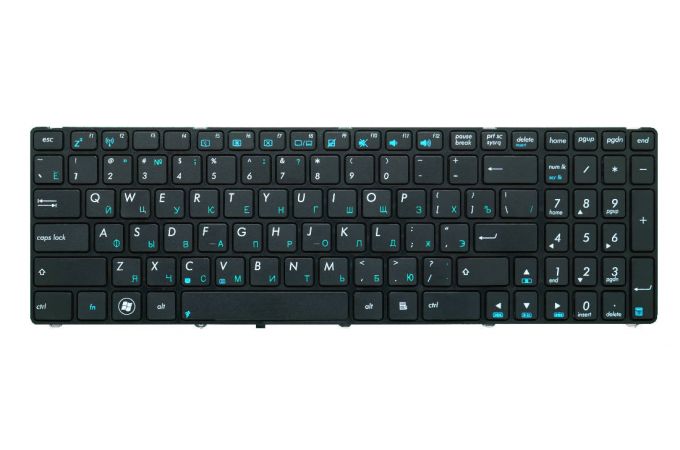 Клавиатура для ноутбука Asus K52, K53, G73, A52, G60 черная, с рамкой