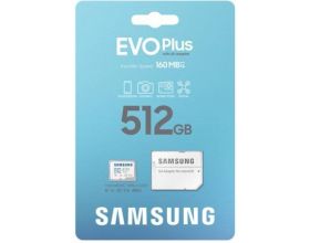 Карта памяти MicroSDXC_512 Gb Samsung EVO PLUS 160Mb/s MB-MC512SA / R/W 160/90 MB/s/UHS-I / U3 / V30 / A2