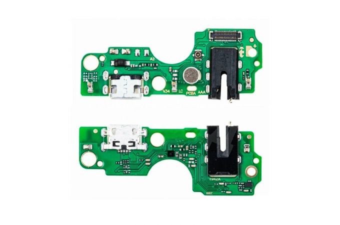 Шлейф для Infinix Smart 7 (X6515) с разъемом зарядки + разъем гарнитуры (плата) org