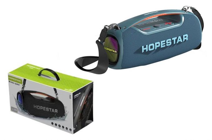 Портативная беспроводная колонка HOPESTAR A60 (синий) 100W