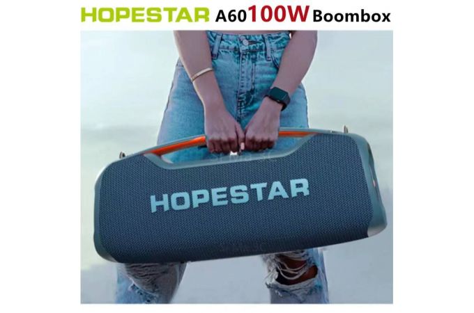 Портативная беспроводная колонка HOPESTAR A60 (синий) 100W