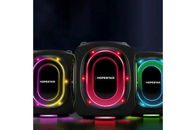 Портативная беспроводная колонка HOPESTAR PARTY BOX 600 (черный) 300W