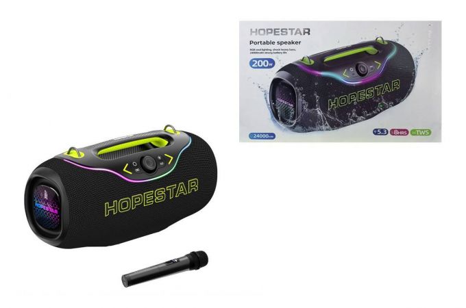 Портативная беспроводная колонка HOPESTAR A6 CLUB (Mix)