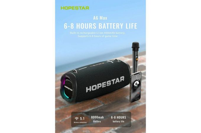 Портативная беспроводная колонка HOPESTAR A6 MAX