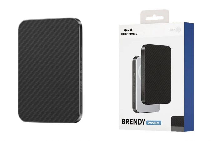 Универсальный дополнительный аккумулятор Power Bank KeePhone MagSafe Brendy  (5000mAh) Kevlar Black