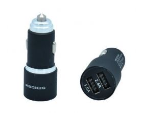 Автомобильное зарядное устройство АЗУ 2USB SENDEM D6 (5B,2400mA) (черный)