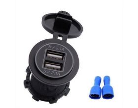 Автомобильное зарядное устройство АЗУ USB ORBITA AV-350 USB встраиваемый (5B,2100mA) (черный)